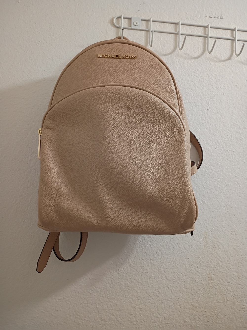 Michael Kors Women's Beige Leather Backpack
